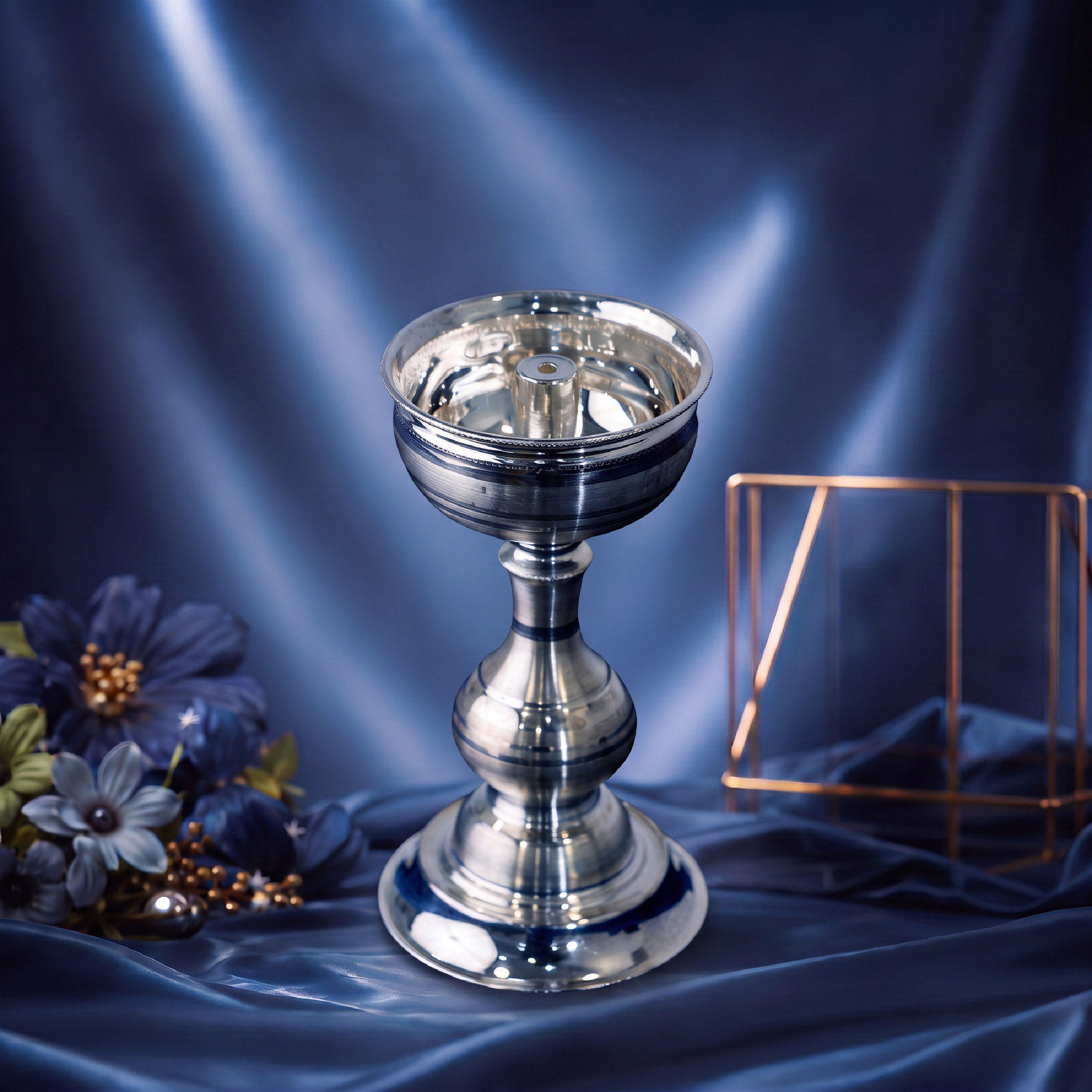 Silver Pooja Lamp