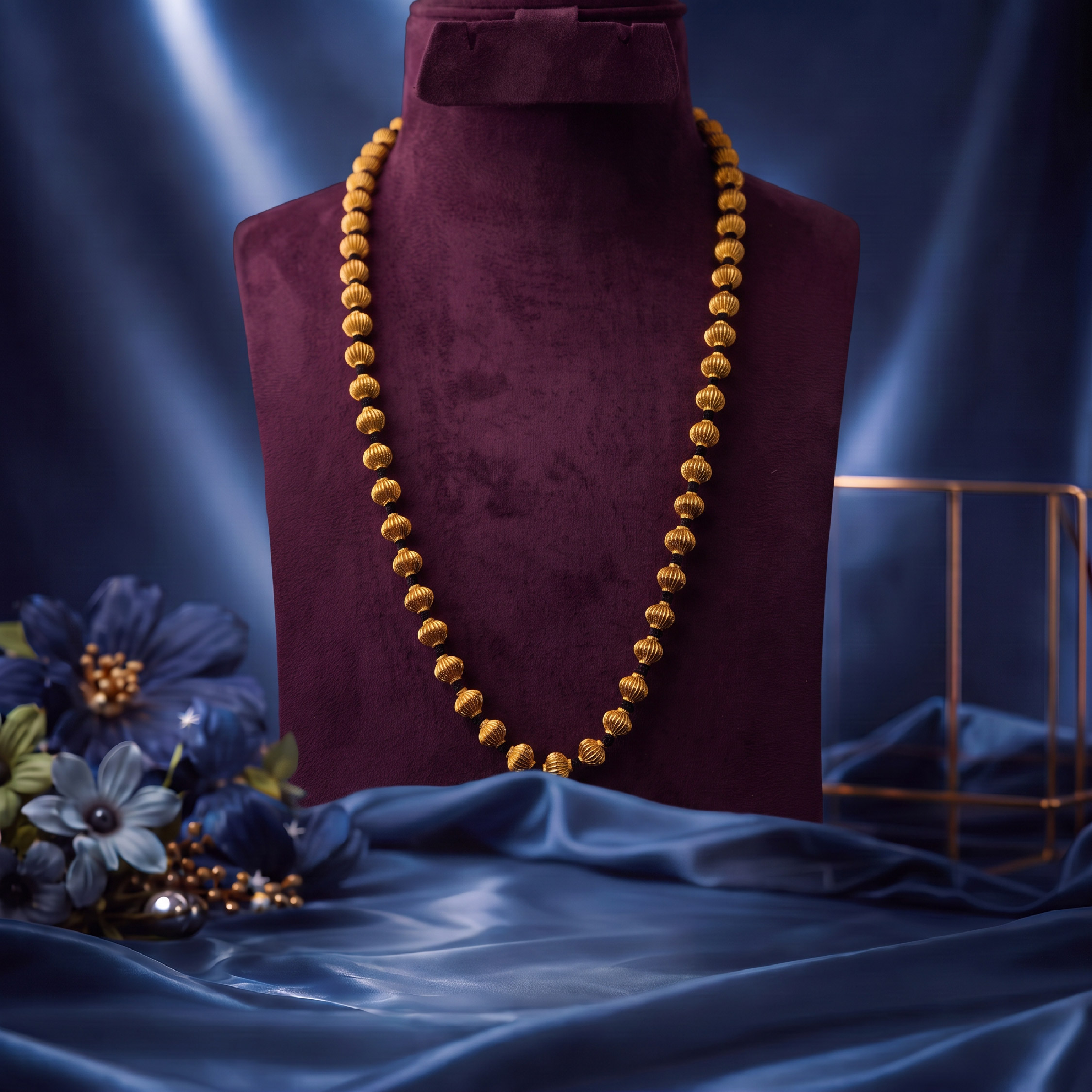 Gold Bead Long Haaram
