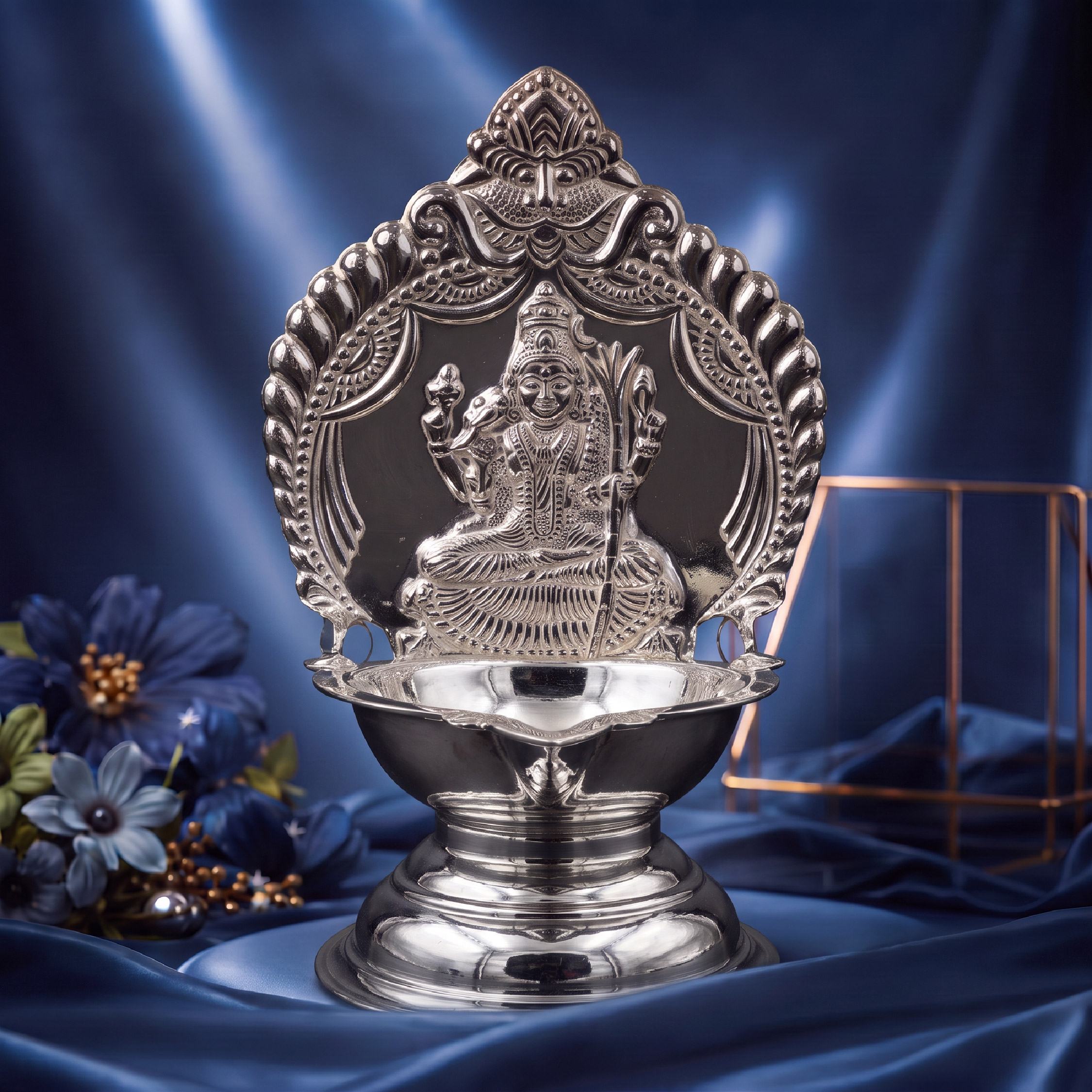 Silver Lakshmi Deepa