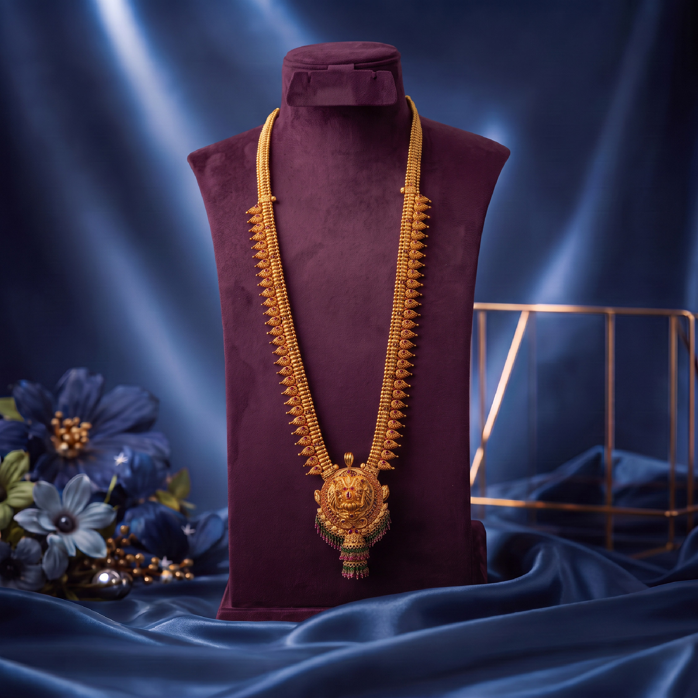 Beaded Long Gold Haaram