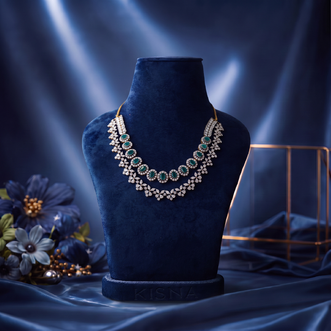 Diamond and Emerald Necklace