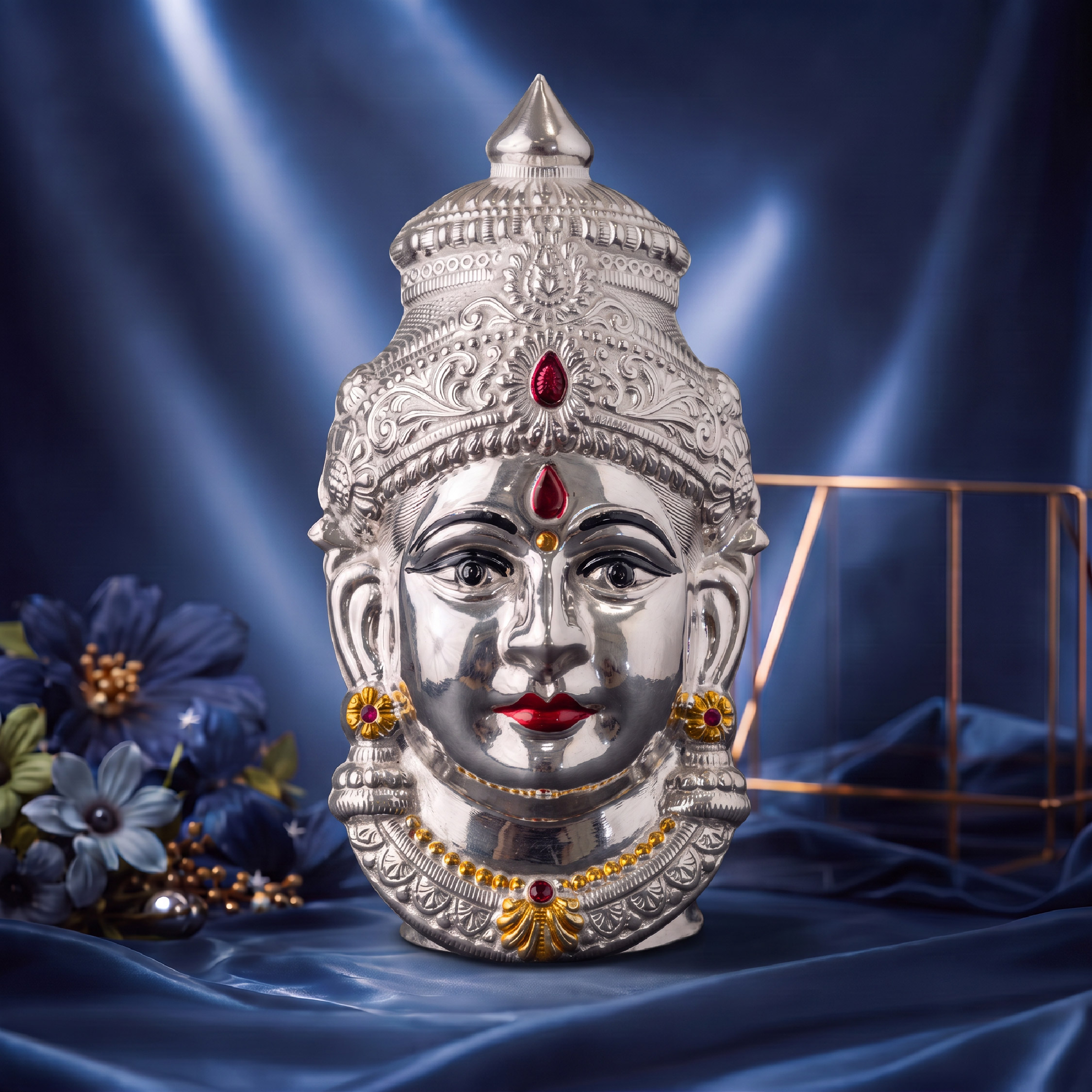 Silver Devi Mask